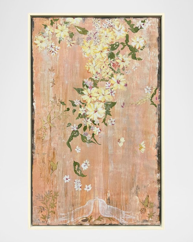 "Love Birds II" Hand-Embellished Giclee by Liz Jardine